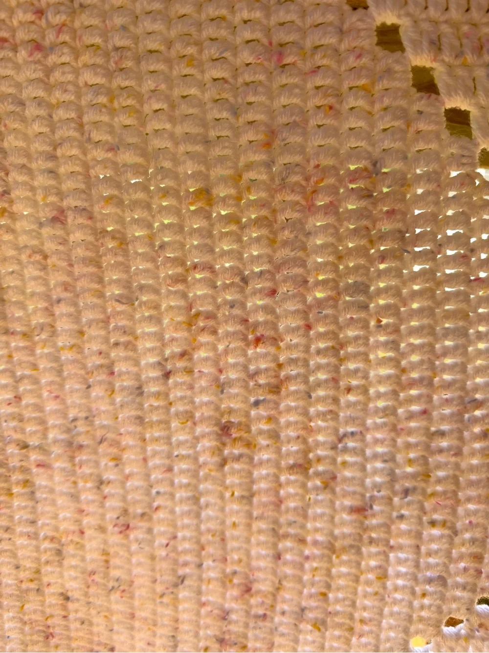 Handmade crochet baby blanket